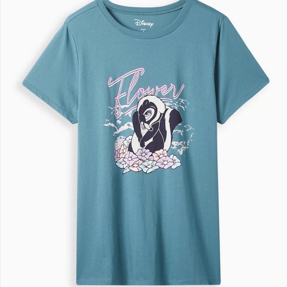 TORRID Disney Bambi Flower skunk t-shirt, Plus size‎ 4X(24-26) - Picture 1 of 7
